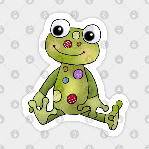 Frosch mit Punkten Sticker by Blumchen